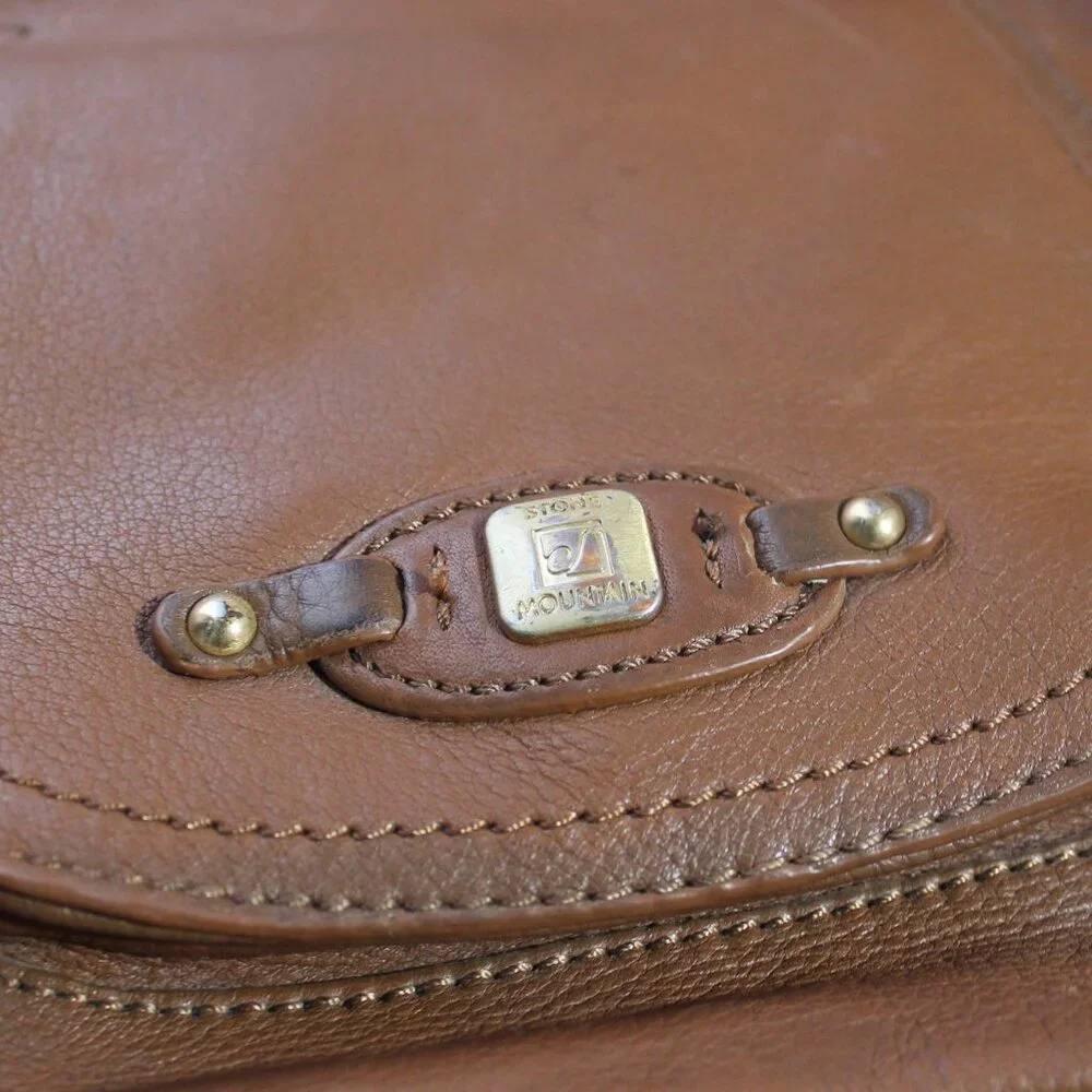 Stone Mountain Brown Leather Hobo Bag